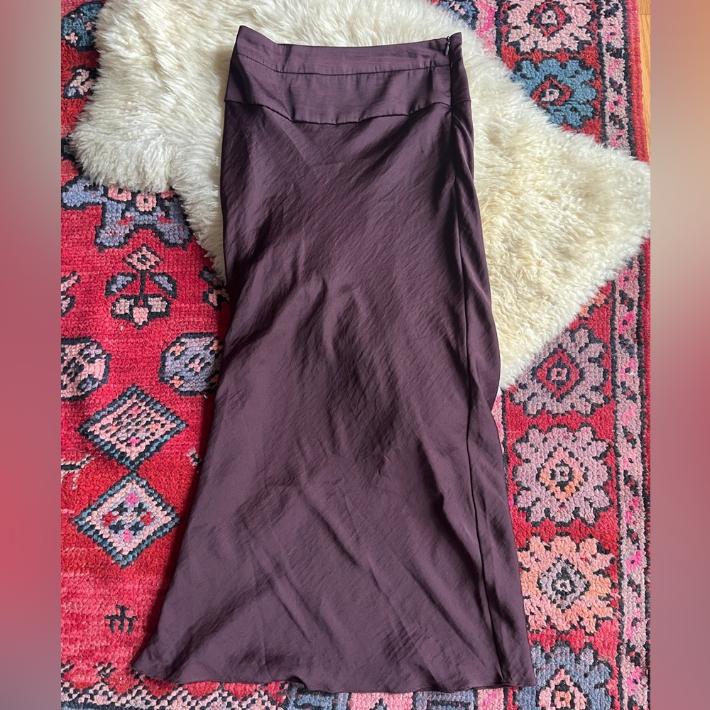 Free People Silk Skirt